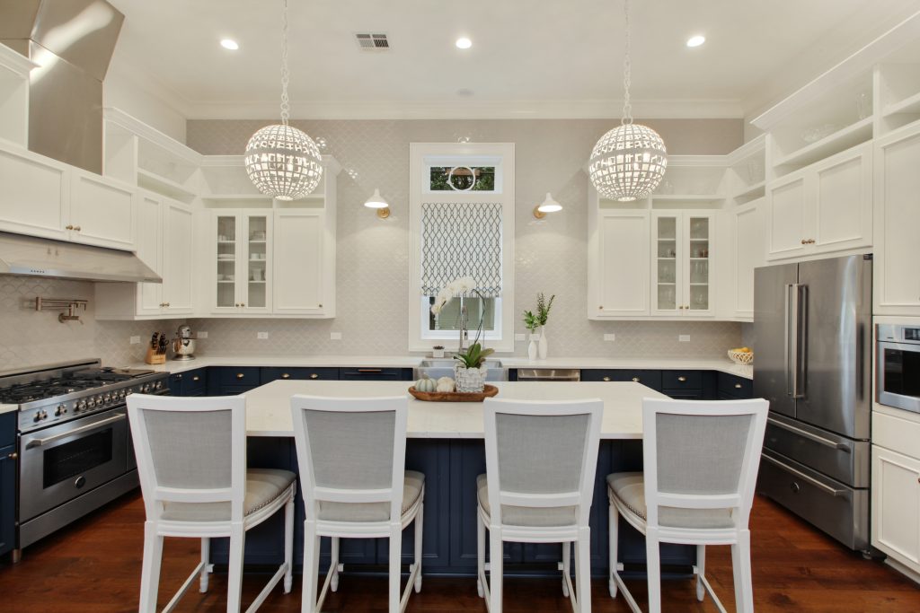 Custom, Luxury Kitchen of Audubon House new construction home designed and built by DMG