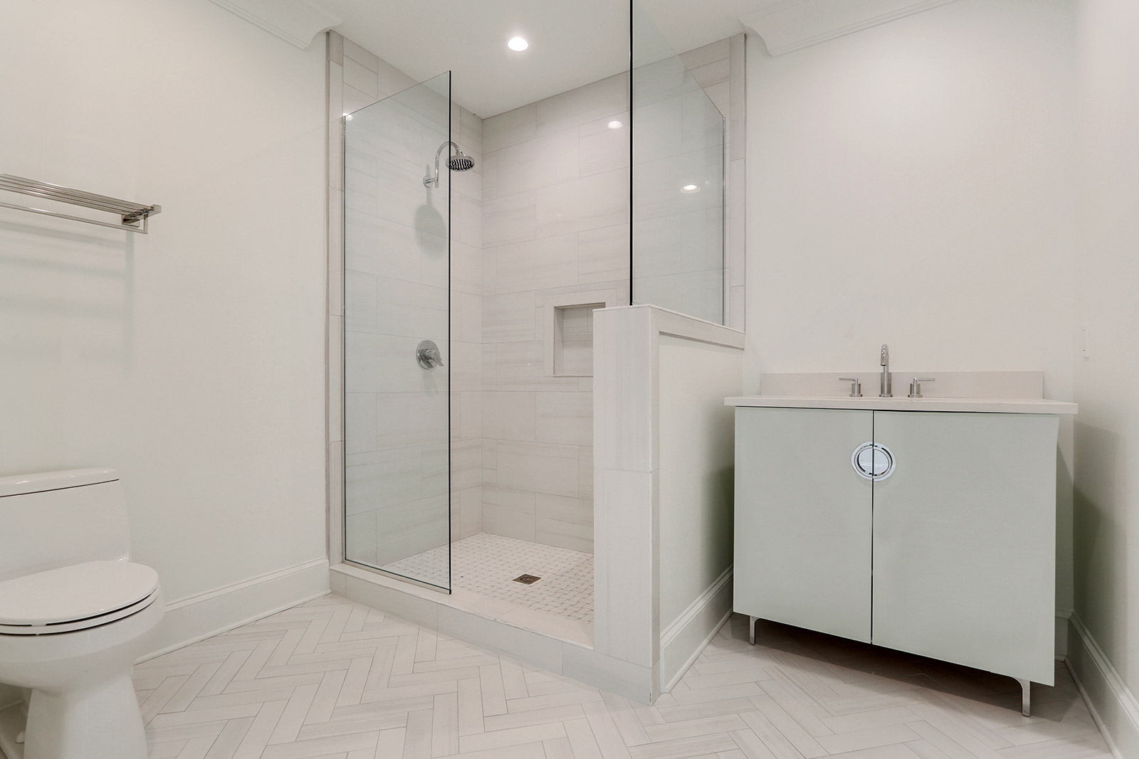 Home Addition Bathroom designed and built by DMG Design+Build