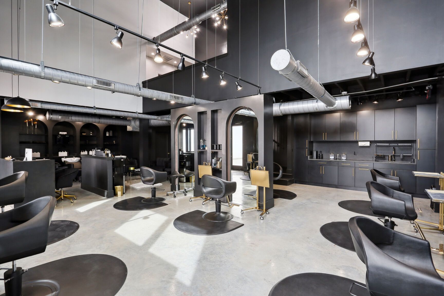 Salon KP interior designed and built by DMG's commercial construction division